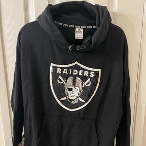 Limited Victoria’s Secret Pink Raiders Sequin Hoodie